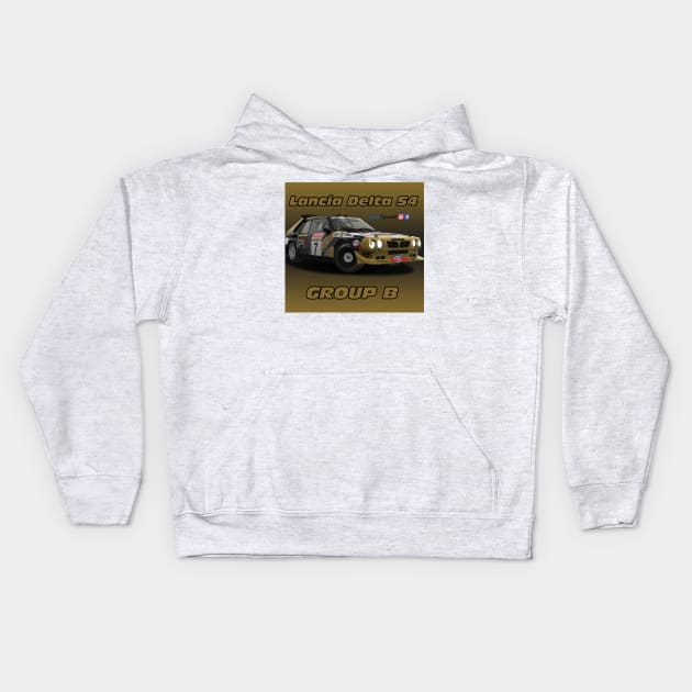 Lancia Delta S4 Group B Kids Hoodie by PjesusArt